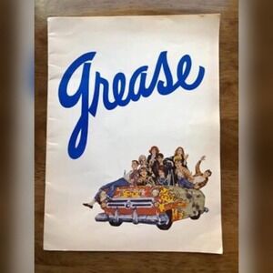 Grease Program Booklet Musical vintage 1977 Promo collection media Book magazine